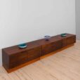 three parts extra long rosewood sideboard by ib kofod larsen