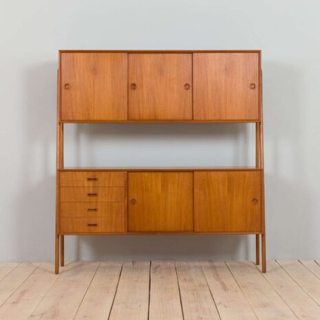 22240 Danemark Double buffet huche en teck modèle 3 Gunni Omann pour Oman Junn Møbelfabrik, années 1950 60-3 Danish Double sideboard hutch in teak model Gunni Omann for Oman Junn Mobelfabrik s s