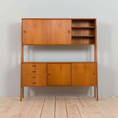 22240 Danemark Double buffet huche en teck modèle 3 Gunni Omann pour Oman Junn Møbelfabrik, années 1950 60-6 Danish Double sideboard hutch in teak model Gunni Omann for Oman Junn Mobelfabrik s s