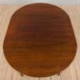 Arne Vodder rosewood round extension dining table for P