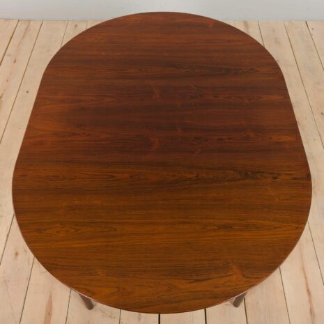 22243 Okrągły, rozkładany stół z palisandru Arne Voddera dla P. Olsen Sibast Mobler, Dania, lata 1960-8 Arne Vodder rosewood round extension dining table for P