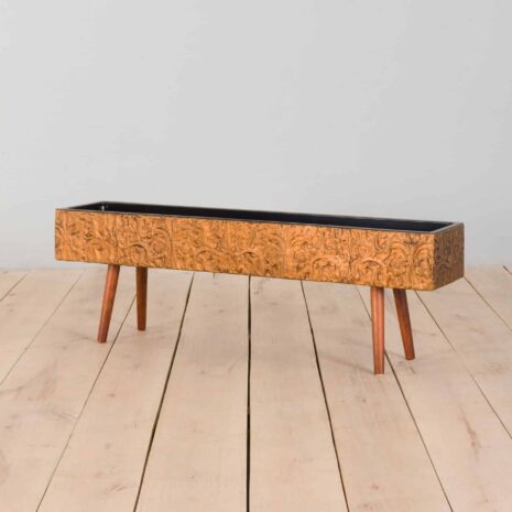 22249 Jardinière en cuivre scandinave vintage, 1980 90s-3 Vintage Scandinavian Copper Planter floor flower box s s