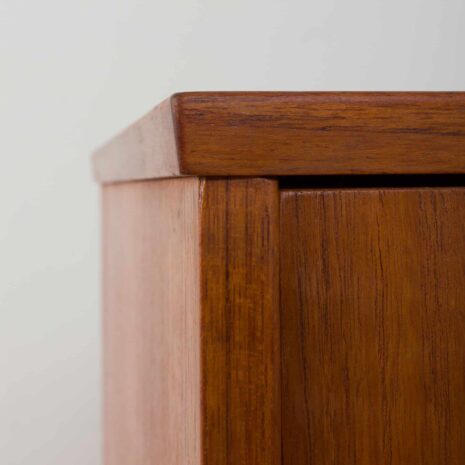 22253 Vintage Danish teak dresser tallboy, Mid Century chest of 8 drawers, 1960s-9 Vintage Danish teak dresser tallboy Mid Century chest of drawers s