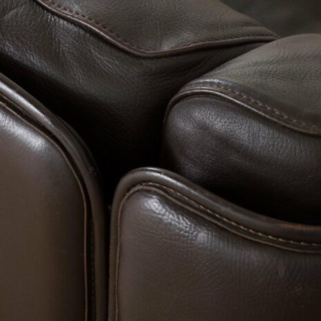 22273 Pelle Frau Canapé Le Capanelle 3 places en cuir et 2 fauteuils club lounge par Tito Agnoli pour Poltrona Frau, Italie, années 1980 - 1-14 Pelle Frau Leather seater Le Capanelle sofa and lounge club chairs by Tito Agnoli for Poltrona Frau Italy s