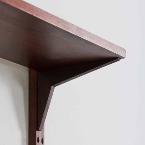 21286 Royal Cadovius meuble pour disques vinyles avec étagère d'exposition et 2 étagères, Poul Cadovius meuble mural en bois de rose pour Cado, 1960-14 Royal Cadovius meuble pour disques vinyles avec présentoir d'exposition et étagères Poul Cadovius meuble mural en bois de rose pour Cado s