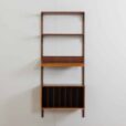 Royal Cadovius vinyl records cabinet with exposition display shelf and  shelves Poul Cadovius rosewood wall unit for Cado s