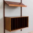 Royal Cadovius vinyl records cabinet with exposition display shelf and  shelves Poul Cadovius rosewood wall unit for Cado s