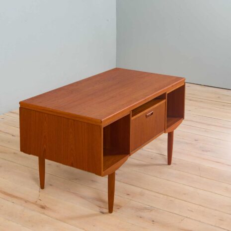 21331 free standing mid century Danish teak desk-10 free standing mid century Danish teak desk