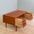 free standing mid century Danish teak desk