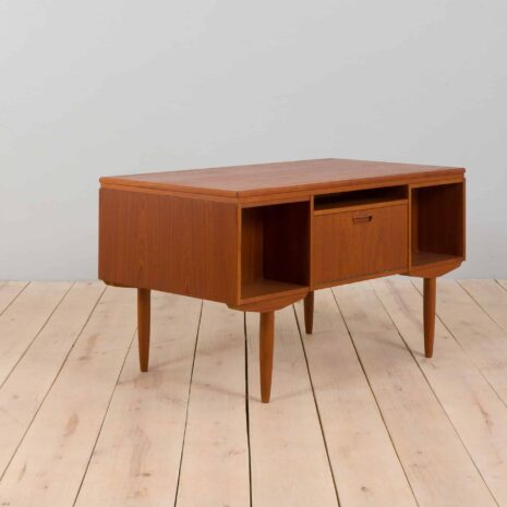 21331 free standing mid century Danish teak desk-6 free standing mid century Danish teak desk