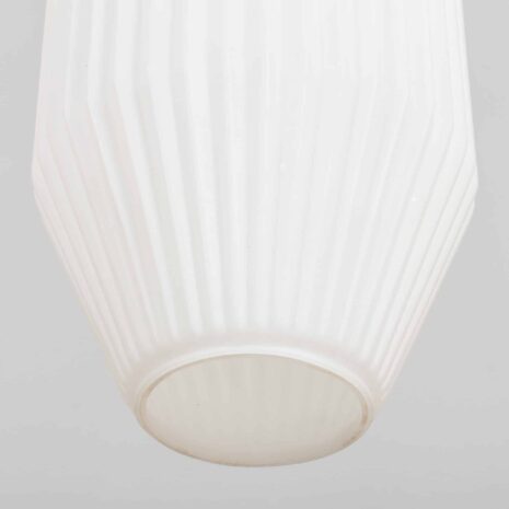 21378K Geometric Pendant Lamp with white Lattimo Murano glass by Angelo Lelli for Arredoluce, 1950s-4 K Geometric Pendant Lamp with white Lattimo Murano glass by Angelo Lelli for Arredoluce s