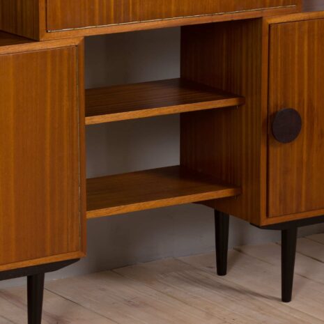 22079 Mid Century Cubist wall unit with a home office secretary desk and a bar cabinet, Italy 1960s-25 Mid Century Cubist wall unit with a home office secretary desk and a bar cabinet Italy s