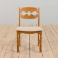 Mid century Set of  Henning Kjaernulf razorblade oak dining chairs Denmark s