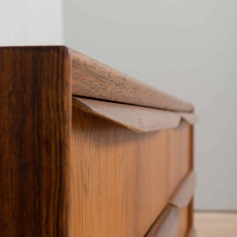 22252 Commode danoise en bois de rose, commode vintage, 1970-10 Commode danoise en palissandre vintage