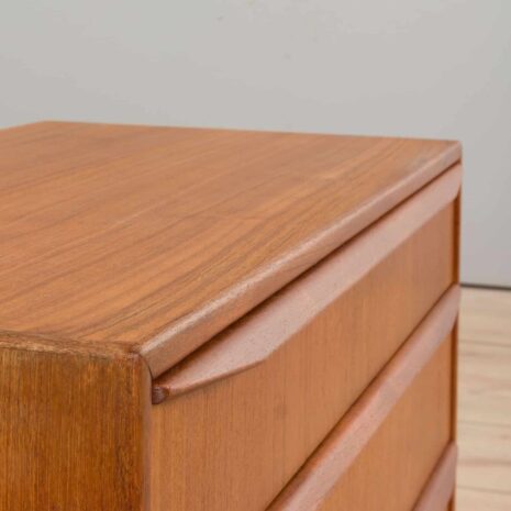 22256 Teakholz-Kommode – 3 Schubladen – 10 Teakholz-Kommode mit Schubladen