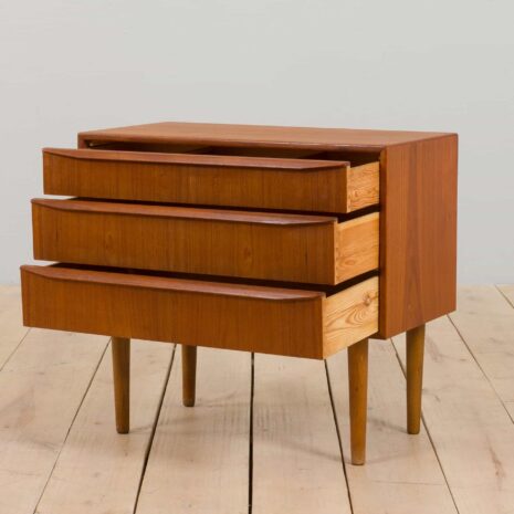 22256 Teakholz-Kommode – 3 Schubladen – 2 Teakholz-Kommode mit Schubladen