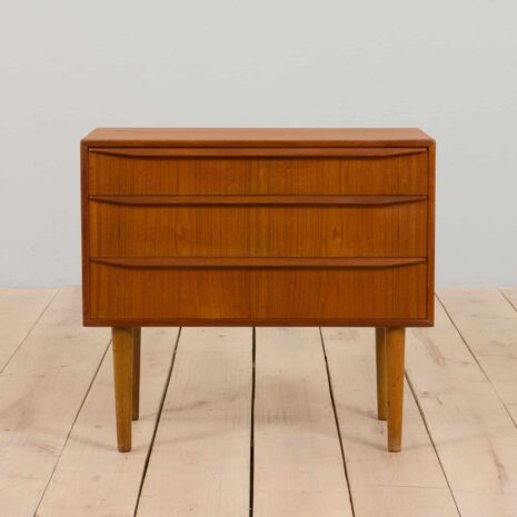 22256 Teakholz-Kommode – 3 Schubladen – 3 Teakholz-Kommode mit Schubladen