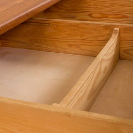 22256 Teakholz-Kommode – 3 Schubladen – 8 Teakholz-Kommode mit Schubladen