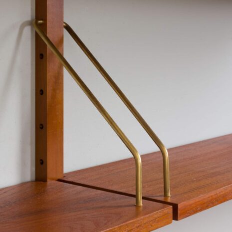 22257 Three bay teak wall unit with 3 cabinets, display shelf and home office desk by Preben Sorensen, 1960s - HOLD 4 ametes17 z Etsy-16 Three bay teak wall unit with cabinets display shelf and home office desk by Preben Sorensen s HOLD ametes z Etsy