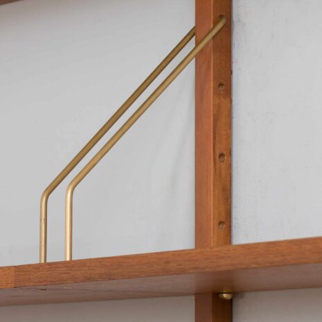 22258 two bay teak wall unit with a desk by Preben Sorensen-17 two bay teak wall unit with a desk by Preben Sorensen