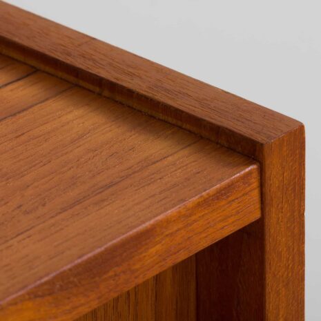 22258 two bay teak wall unit with a desk by Preben Sorensen-18 two bay teak wall unit with a desk by Preben Sorensen