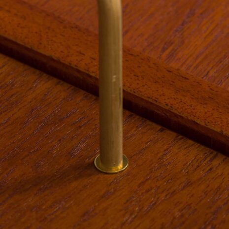 22259 Three bay teak wall unit preben sorensen with a desk and display shelf-16 Three bay teak wall unit preben sorensen with a desk and display shelf