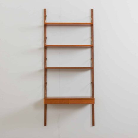 22265 one bay teak wall unit-3 one bay teak wall unit