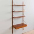 one bay teak wall unit