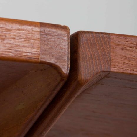 22267 Three bay teak wall unit with 2 cabinets and a home offifce desk by Kai Kristiansen-21 Three bay teak wall unit with cabinets and a home offifce desk by Kai Kristiansen