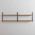 Two bay teak wall unit set of floating shelves CADO Cadovius Preben Sorensen Denmark s