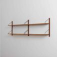 Two bay teak wall unit set of floating shelves CADO Cadovius Preben Sorensen Denmark s