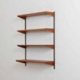 One bay teak wall unit modular shelving system by Kai Kristiansen for FM Mobler Denmark s
