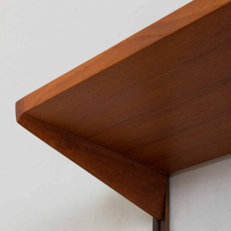 22271 One bay teak wall unit modular shelving system by Kai Kristiansen for FM Mobler, Denmark 1960s-6 One bay teak wall unit modular shelving system by Kai Kristiansen for FM Mobler Denmark s