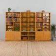 oak bookcase in a set with pieces of furniture