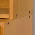 oak bookcase in a set with pieces of furniture