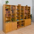 oak bookcase in a set with pieces of furniture