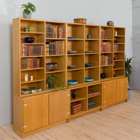 22275 oak bookcase in a set with 6 pieces of furniture-3 oak bookcase in a set with pieces of furniture
