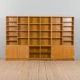 oak bookcase in a set with pieces of furniture