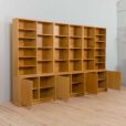 oak bookcase in a set with pieces of furniture