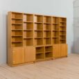 oak bookcase in a set with pieces of furniture