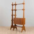 one bay free standing teak wall unit