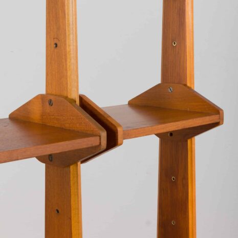 22276 one bay free standing teak wall unit-13 one bay free standing teak wall unit