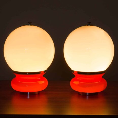 22281 para lamp mazzega-3 a pair of mazzega lamps