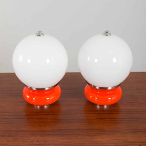 22281 para lamp mazzega-6 a pair of mazzega lamps