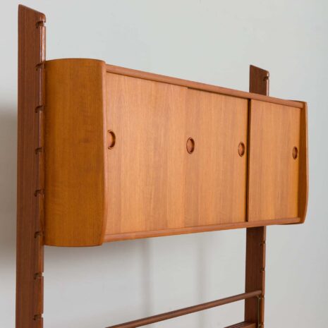 22324 Meuble haut scandinave Ergo avec buffet _ Armoire _ étagère d'exposition,Texmon et Blindheim Norvège, 1960s-13 Scandinavian Free Standing Ergo Wall Unit With Sideboard Cabinet exposition shelfTexmon and Blindheim Norway s