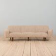 Banana curved sofa model by Illum Wikkelso for Aarhus Polstermobelfabrik Newly upholstered