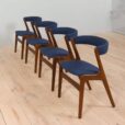 set of teak fire chairs by Kai kristansen