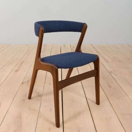 22214 set of 4 teak fire chairs by Kai kristansen-8 set of teak fire chairs by Kai kristansen