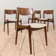 set of  Rosewood Dining Chairs by P