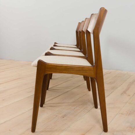 22246 set of 4 Rosewood Dining Chairs by P.E. Jorgensen-6 set of Rosewood Dining Chairs by P